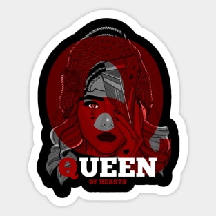 Queen Of Hearts Sticker